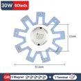 thumbnail image 1 of Ceiling Light LED Panel Replacement LED Module 220V Light Board 12W 15W 18W 24W 30W 36W 40W 50W 80W 100W For Ceiling Fan Light, 1 of 5