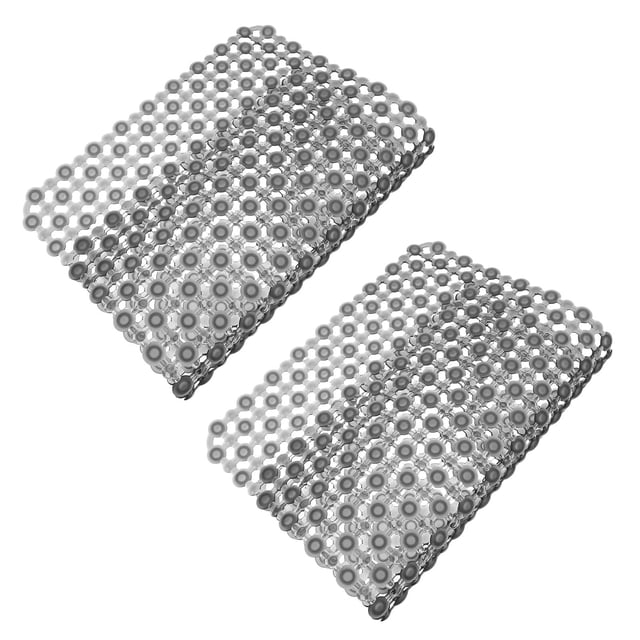 RUNROTOO 2Ud Tapete Para Lavaplatos De Cocina En PVC Negro Con Protección Y Drenaje Eficiente