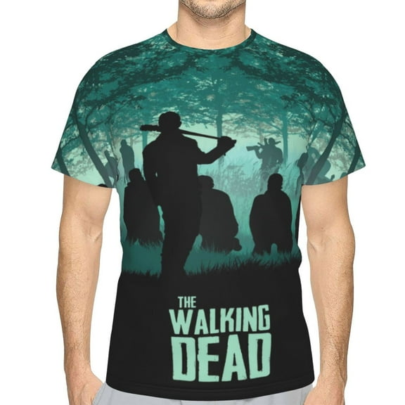 Men Women Walking Dead Shirts Short Sleeve Cosplay Adults Anime T-Shirts Crew Neck 3d Printed Tee Tops