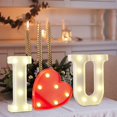 thumbnail image 4 of Letras luminosas LED IFDGCTK I Love U, a pilas, 4 of 6