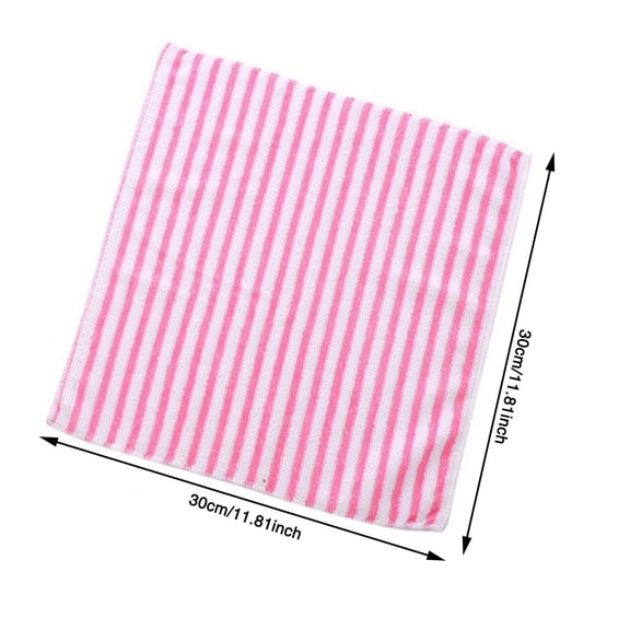 Microfiber cleaning cloth Lint-free cloth Restaurant style rag 5 Pack Microfiber Dish Cloth For Washing Dishes Striped Dish Towel Rags Best Kitchen Washcloth Cleaning Cloths Random Color 12