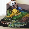 thumbnail image 6 of Fuzoiu Colorful Viper Snake Print Ultra-Soft Micro Fleece Blanket,All Seasons Flannel Throw, Lightweight Blanket for Bed, Sofa, Couch, Movie Night, Camping, and Travel-60"x50", 6 of 7