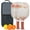 Brick-red-3, variant on Pickleball Paddles Set Of 2, Fiberglass Surface, Spring Flowers Floral Print, 4 Balls & Bag