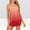 Red, variant on Sakmal Night Shirts for Women Pajamas Sets Red Shorts Pant Sleeveless Gradient Comfy Loose Fit Girls Sleepwear
