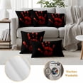 thumbnail image 6 of Halloween Outdoor Waterproof Pillow Covers, Horror Blood Palm Print Halloween Decorative Square Throw Pillowcase Sofa Cushion Sham for Patio/Couch/Chair, 16"x16" 2 Pack, 6 of 8