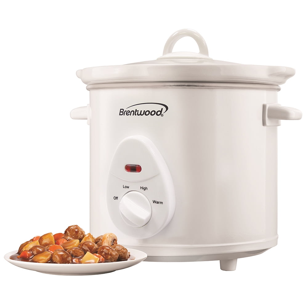 Brentwood SC135W Kitchen 3 Quart Slow Cooker with Multiple Heat
