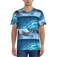thumbnail image 4 of Haiem Hip Hop Hipster Baseball Jersey Button Down Shirts Sports Uniforms Men Women Jersey(Mountain Cottage In Snow,4X-Large), 4 of 9