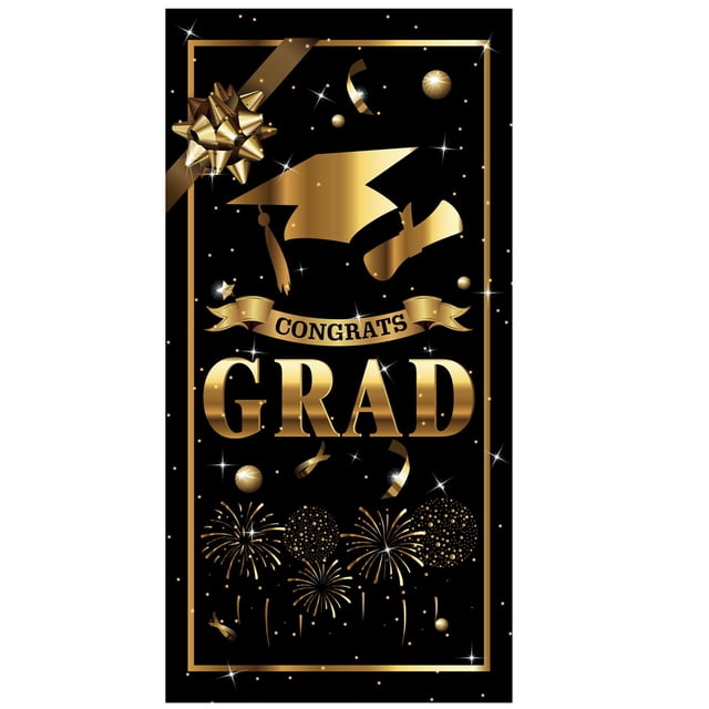 WHEANG Home Decor Large Congrats Grad Banner 72x44 Inch | Graduation Party Decorations | Graduation Banner 2023 | Graduation Decorations Class Of 2023 | 2023 Graduation Decorations