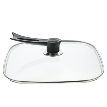 Square Pan Cover Electric Food Warmer Glass Cookware Replacement Lid