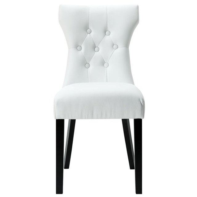 Hawthorne Collections Dining Side Chair, White (Set of 1)