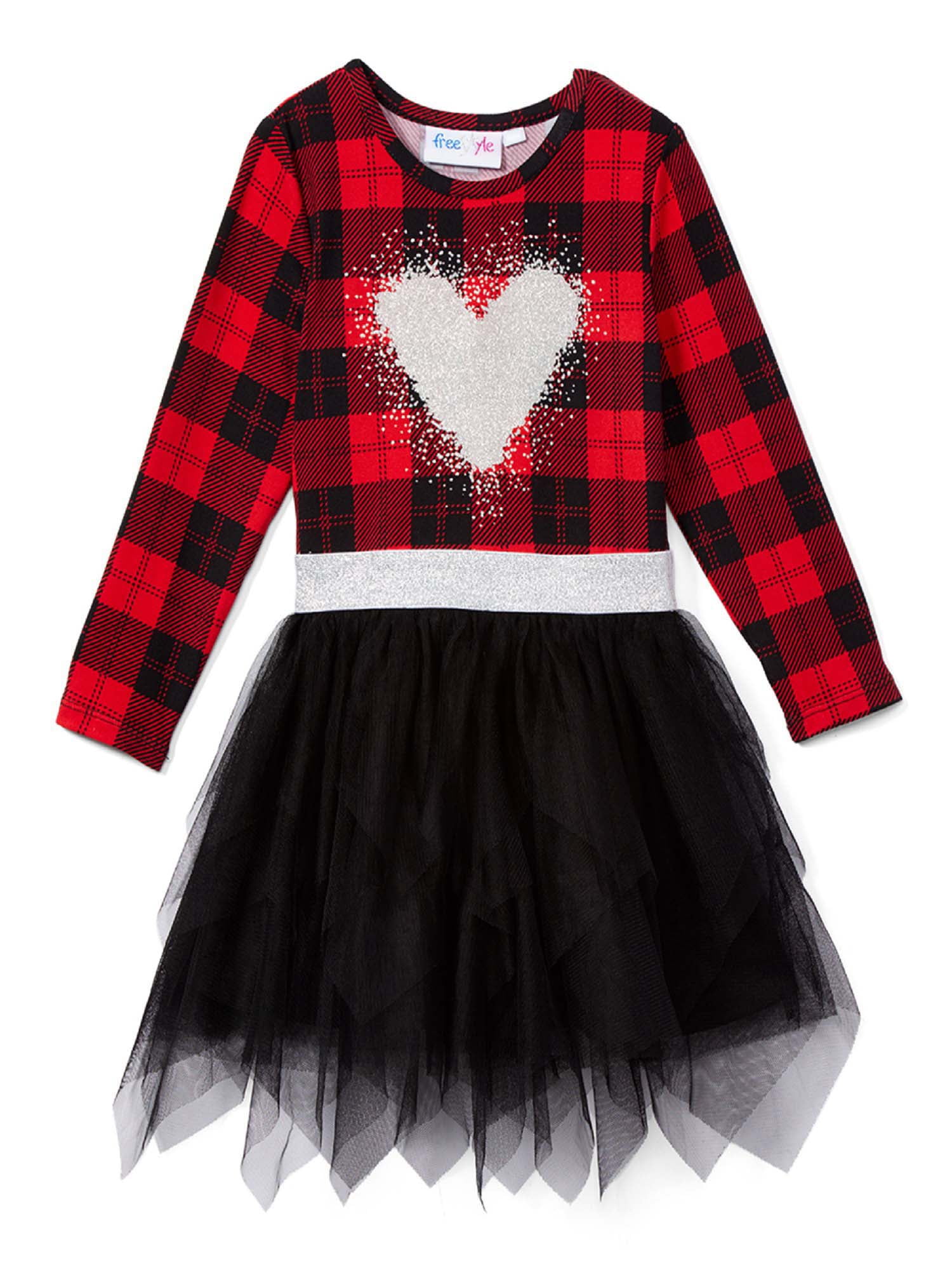 buffalo plaid tutu dress
