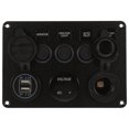 thumbnail image 1 of ADDHAT 1Ud Panel De 5 Botones Con Voltímetro Y Doble USB Para Control Eléctrico De Automóvil, 1 of 6