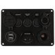 thumbnail image 1 of ADDHAT 1Ud Panel De 5 Botones Con Voltímetro Y Doble USB Para Control Eléctrico De Automóvil, 1 of 6