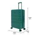 thumbnail image 3 of iFLY Hardside Evolve 24" Medium Checked Luggage, Teal, 3 of 10