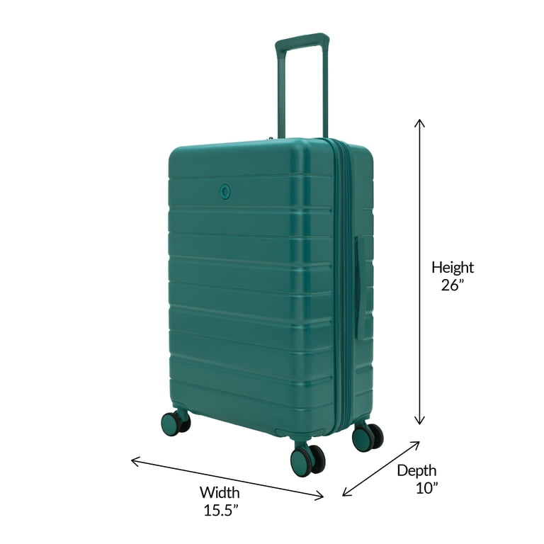iFLY Evolve 24" Checked Luggage, Teal photo 3