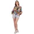 thumbnail image 2 of Inkmeso Printed Long Sleeve Oversized Shirt For WoMen's Loose Fit Button-Down Shirts Tunic, 2 of 7