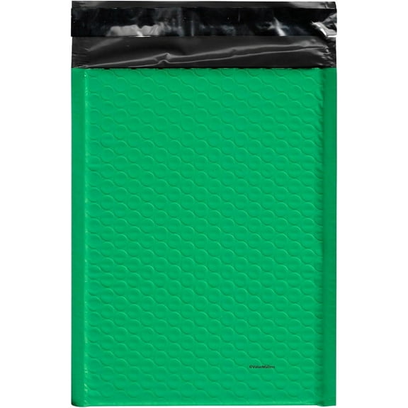 ValueMailers VM - #0 6x10 Self-Seal Poly Bubble Mailer, GREEN, 6.25" x 9 1/4" (250)