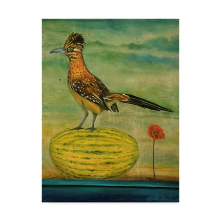 Trademark Fine Art 'Roadrunner' Canvas Art by Leah Saulnier