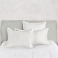 thumbnail image 4 of Pemberly Row Transitional Woven Stitch Design Cotton White Standard Sham, 4 of 6