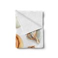 thumbnail image 2 of Seashells Soft Flannel Fleece Throw Blanket, Marine Aquatic World Elements Seashells Pearls Crabs Wild Sea Life Image Print, Cozy Plush for Indoor and Outdoor Use, 50" x 60", Tan Cream, by Ambesonne, 2 of 5