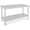2-Layer, variant on Sunvasagoo Commercial Stainless Steel Work Table, NSF Certified, Adjustable Shelf, Silver Finish