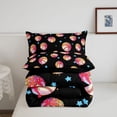 thumbnail image 5 of Manfei Basketball Sport Gamer Full Size Comforter Sets,Boys Ball Games Bedding Comforter Set For Girls,Dark Combined Shade,Black Reversible,3-Piece,1 Comforter and 2 Pillowcases, 5 of 8