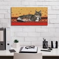 thumbnail image 3 of Epic Graffiti 'Sam On Patterned Rug' by Janet Pidoux, Canvas Wall Art, 24"x12", 3 of 8