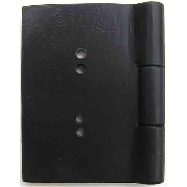Agave Ironworks ST035-01 Smooth Faux Hinge Flat Black