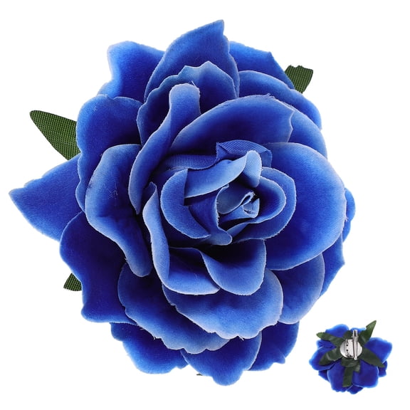 WRISTBIQUE 1Pack Flower Hair Clips for Women Sky Blue Hair Decoration Accessories Wedding