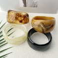 thumbnail image 2 of Marble Pattern Acrylic Bracelet Irregular Female, 2 of 2