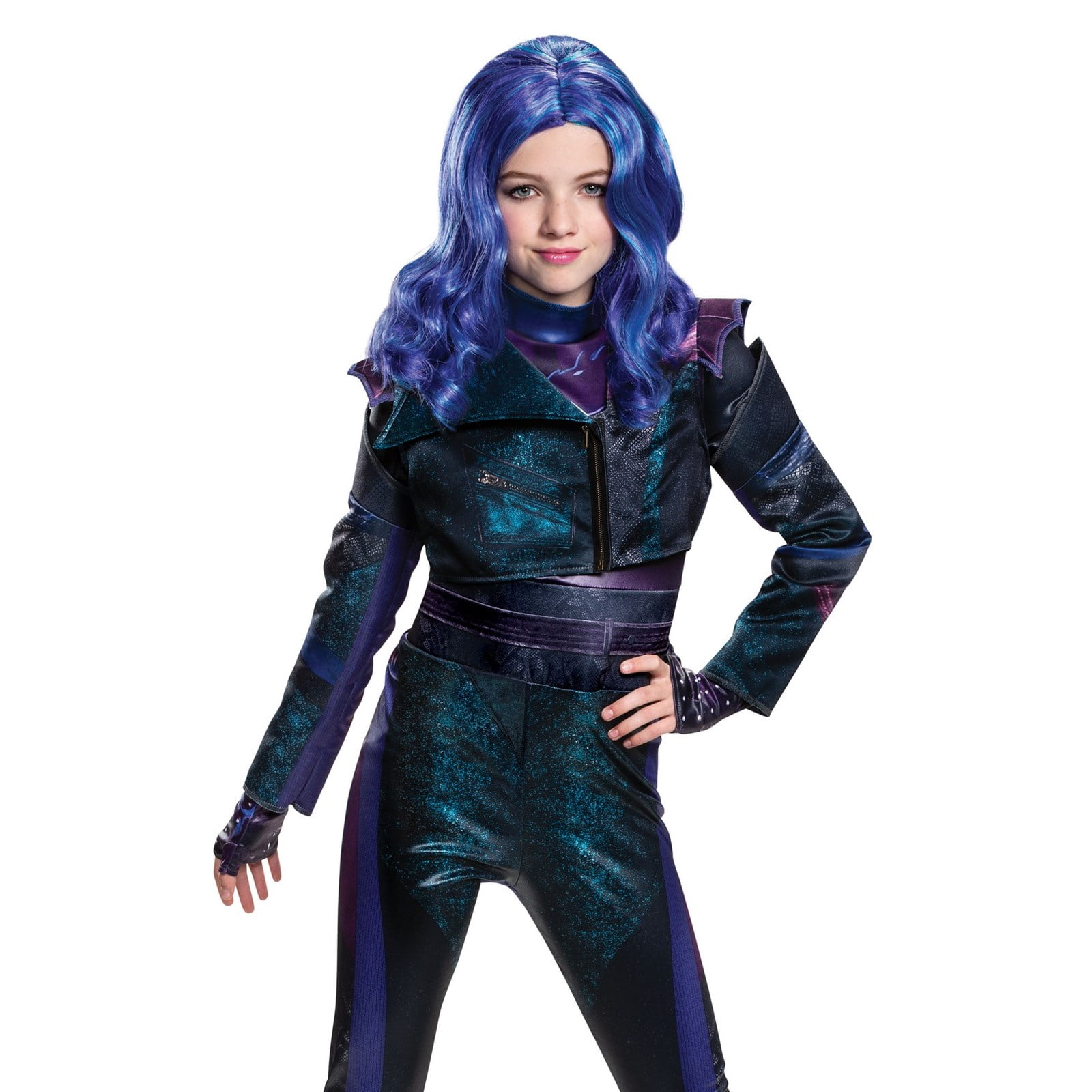 Child's Girls Disney Descendants 3 Mal Wig Costume Accessory
