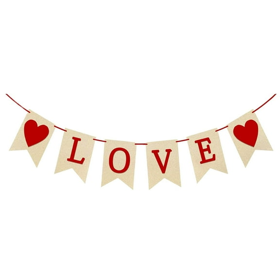 SSNTSY 9.8ft Heart Garland Valentines Day Decoration Heart String Ornament Valentines Banner for Love Decorations, Romantic Decorations Special Night