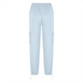 thumbnail image 4 of Owordtank Womens Cargo Pants Baggy Drawstring Waisted Wide Leg Pants Lightweight Trendy Hiking Pants, 4 of 6