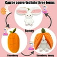 thumbnail image 2 of New Soft and Cute Little Fruit Plush Toy Doll Radish Rabbit 35cm/Carrot Radish Doll Transformation Little Rabbit Plush Toy Doll Doll Valentine's Day Birthday Gift, 2 of 9