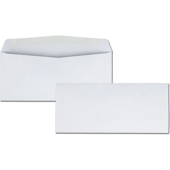 Quality Park-1PK Business Envelope, #10, Commercial Flap, Side Seam, Gummed Closure, 24 Lb Bond Weight Paper, 4.13 X