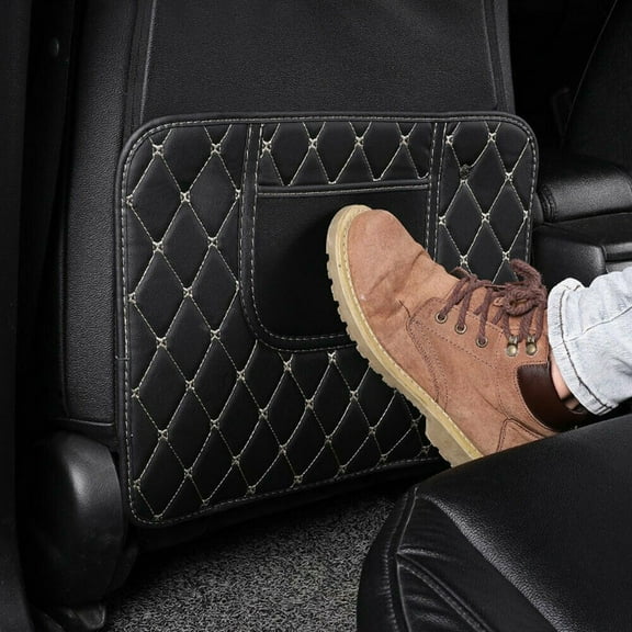 chengsi Car Seat Back Protector For Children Kids Anti Kick Mud Dirt Pad Auto Anti Kick Mat Pad Interior Storage Bag Accessorie