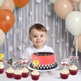 thumbnail image 4 of Need Four Speed Birthday Decorations Boy, 24pcs Race Car 4th Birthday Party Decorations Cupcake Toppers for Boy 4 Year Old Birthday, 4 of 6