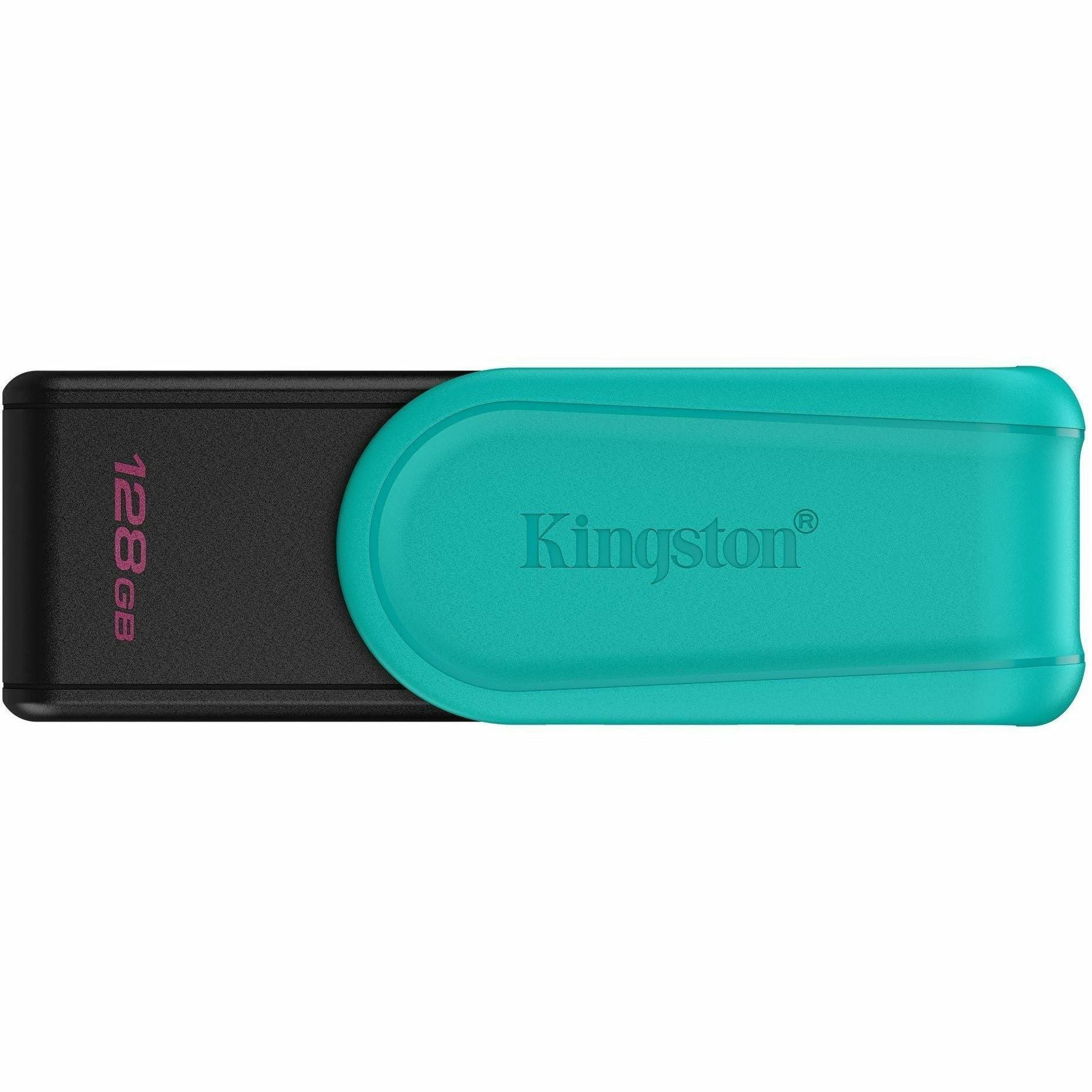 Kingston DataTraveler Exodia S 128GB Portable USB 3.2 Gen 1 Flash Drive with Swivel Cap