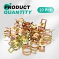 thumbnail image 3 of Uxcell 20pcs Spring Band Type Hose Clamps 18mm Silicone Vacuum Pipe Clip, Colorful, 3 of 7