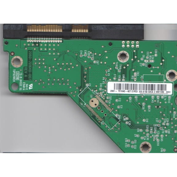 WD10EADS-11M2B2, 2061-701640-407 01PD1, WD SATA 3.5 PCB