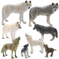 thumbnail image 1 of Set de figuras de lobo ZAGA Toys, 8 piezas, realistas, 1 of 7