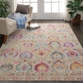 thumbnail image 4 of Nourison Vintage Kashan VKA04 Beige/Light Blue/Pink Indoor Area Rug - 5'3 x 7'10, 4 of 9