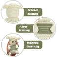 thumbnail image 6 of Handmade Crochet Lamb Figurine with Psalm 23:1 Card and Wooden Stand, Christian Keepsake Gift, 6 of 7