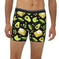 thumbnail image 2 of Salouo Avocado Toast Pattern Men's Boxer Briefs, Soft & Breathable Underwear Elastic Waistband Briefs for Men,1-Pack, 2 of 7
