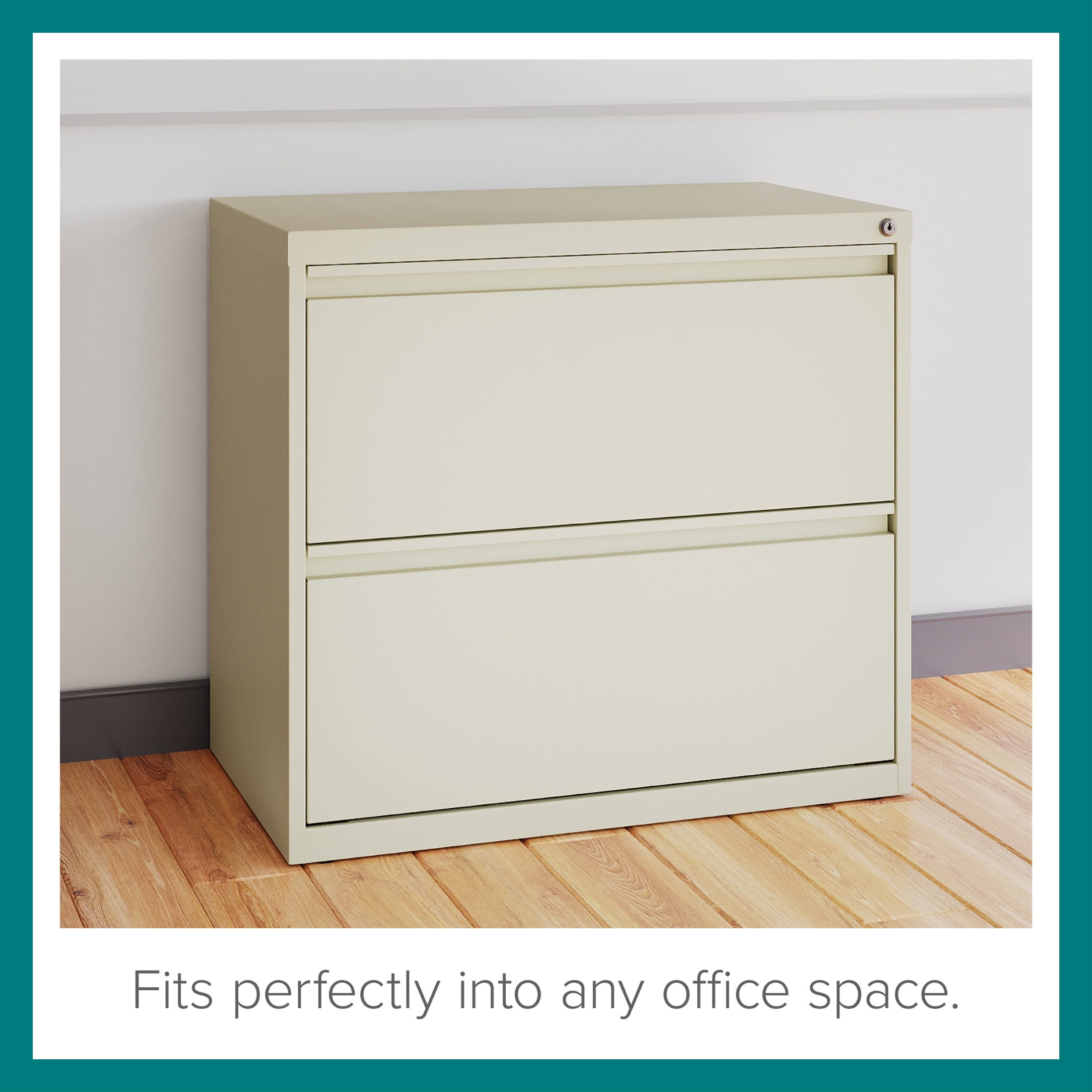 Hirsh 30 inch Wide 2 Drawer Lateral 101 File Cabinet for Home or Office, Putty