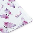 thumbnail image 3 of BORITAR Warm Comfort Baby Blanket Super Soft Double Layer Minky with Purple Butterfly Print 30x40 inch, 3 of 5