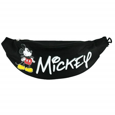 Disney Belly Waist Bag Mickey Standing Black