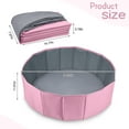 thumbnail image 2 of Dog Ball Pit, Foldable Ball Pit for Dogs, Ball Pit for Dogs, Dog Ball Pit for All Types of Dogs, Suitable for Indoor and Outdoor Activities (39.37inches in Diameter,Pink,No Ball Included), 2 of 7
