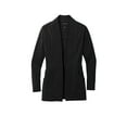 thumbnail image 3 of Port Authority LK825 Ladies Microterry Cardigan, Deep Black, XXL, 3 of 3