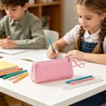 thumbnail image 5 of Under $1 Pencil Case, Large Capacity Nylon Portable Pen Pouch, High Appearance Lightweight Stationery Bag for College Office by PALIFEUR, 5 of 10
